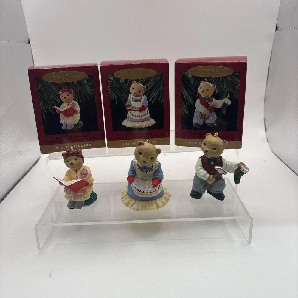 Vtg~Hallmark Ornaments~#1, #2, #4~1993